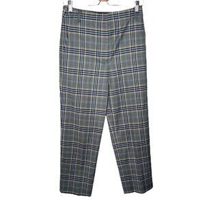 Tibi Womens Taylor Lucas Suiting Academia Plaid Dress Pants Size 2